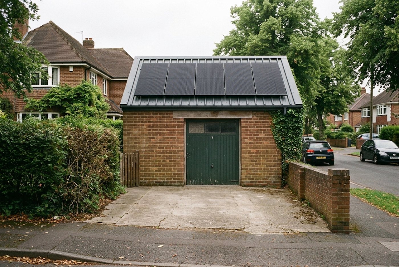 New roof with solar panels